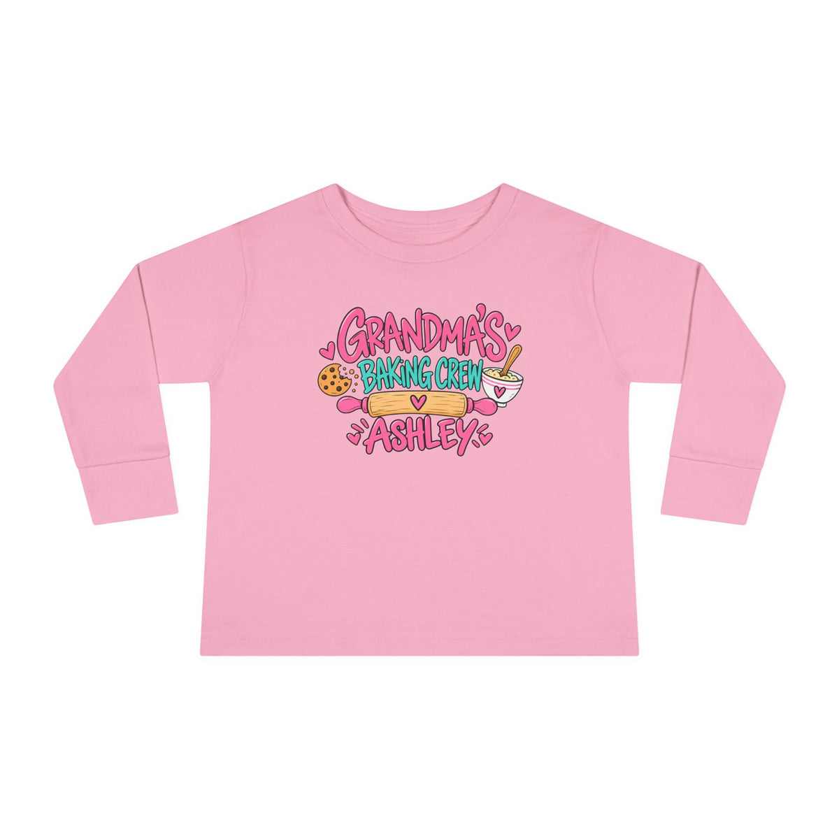 Grandma’s Baking Crew Toddler Long Sleeve Tee