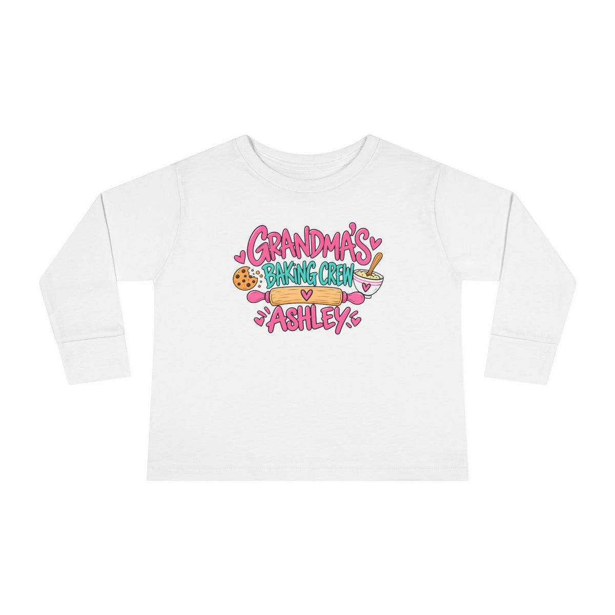 Grandma’s Baking Crew Toddler Long Sleeve Tee