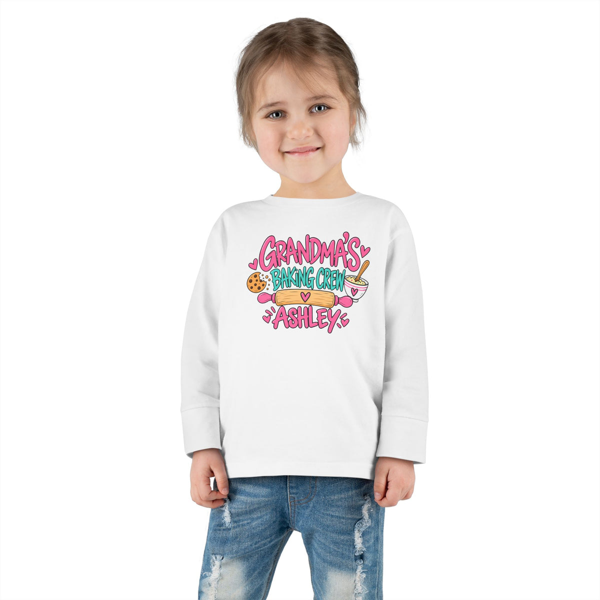 Grandma's Baking Crew - Toddler Long Sleeve Tee