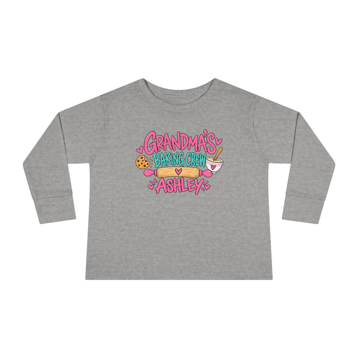 Grandma's Baking Crew - Toddler Long Sleeve Tee