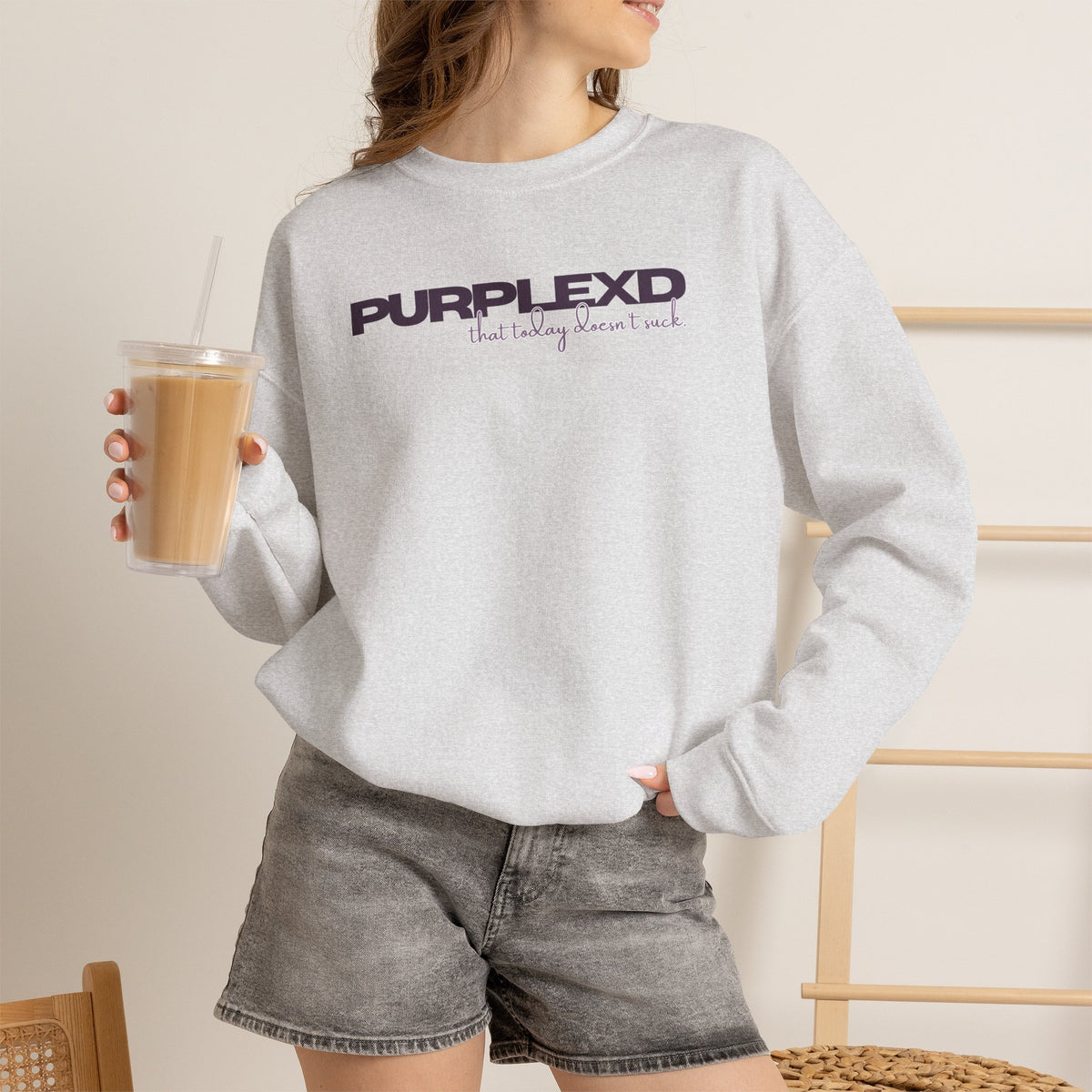 Today Doesn’t Suck Positive Adult Crewneck Sweatshirt