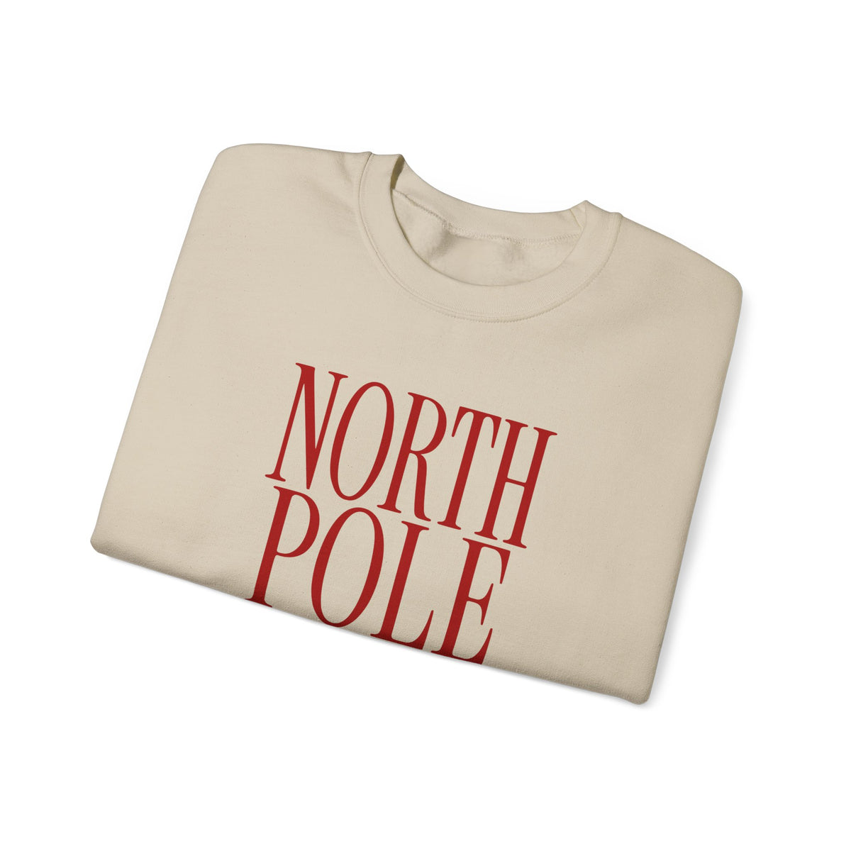 North Pole Social Club Adult Crewneck Sweatshirt — Red Print