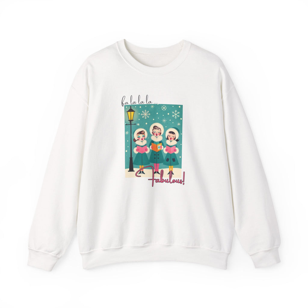 Fa La La La Fabulous Carolers Adult Crewneck Sweatshirt